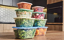 Контейнер для продуктов «Прованс» (СВЧ) 0,6л (128×128×67мм)
