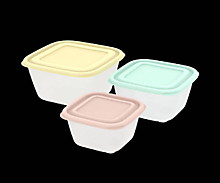Набор контейнеров для продуктов «Прованс» №1 (СВЧ) 0,6л; 1,0л; 1,7л (3шт)