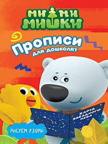 МИ-МИ-МИШКИ. ПРОПИСИ ДЛЯ ДОШКОЛЯТ с наклейками. РИСУЕМ УЗОРЫ